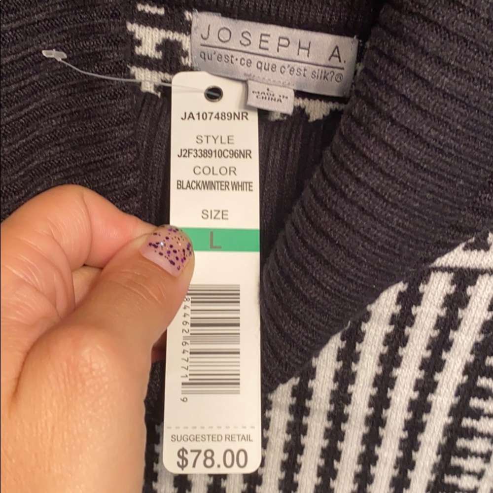 Joseph A Printed Turtleneck Sweater - image 5